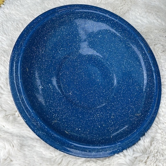 Vintage Enable Camping cooking  Pot blue white speckled - Picture 8 of 10